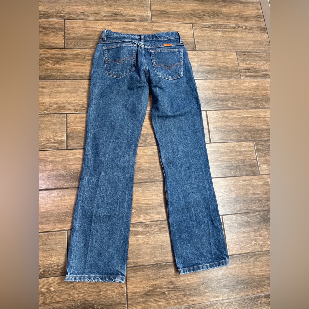 Wrangler Women’s FR Jeans  3/4X32 Blue Denim Work Pants Flame Resistant